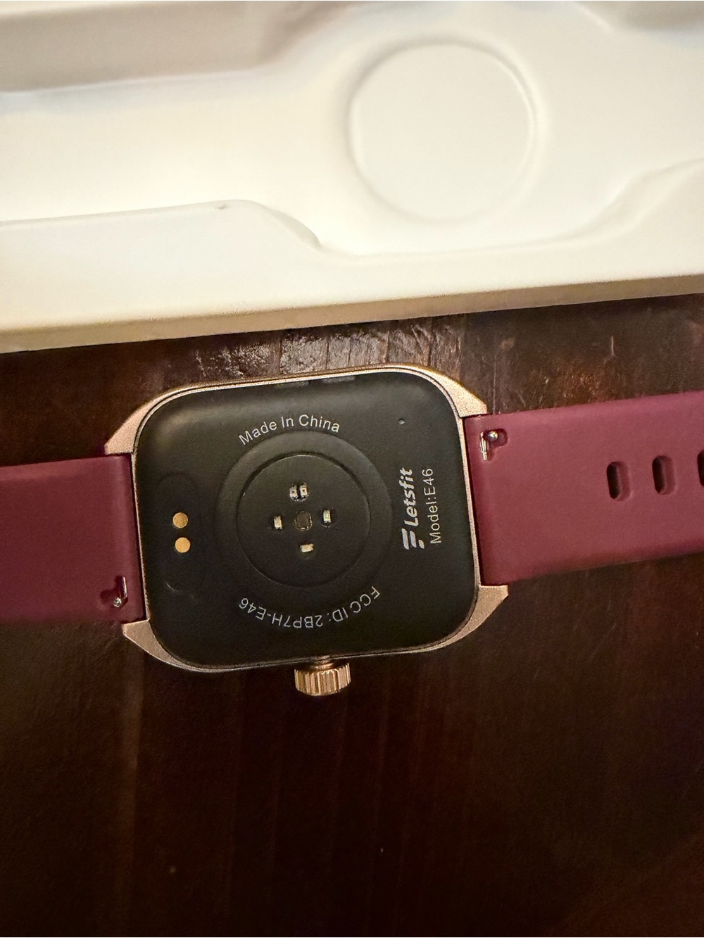 Letsfit E46 Rose Bezel Smart Watch with Extra Band - NIB - Picture 4 of 8
